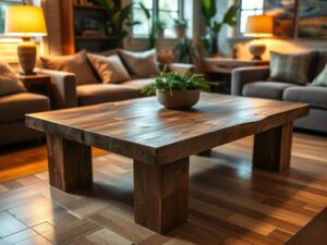 Rustic Reclaimed Wood Coffee Table for Your Home