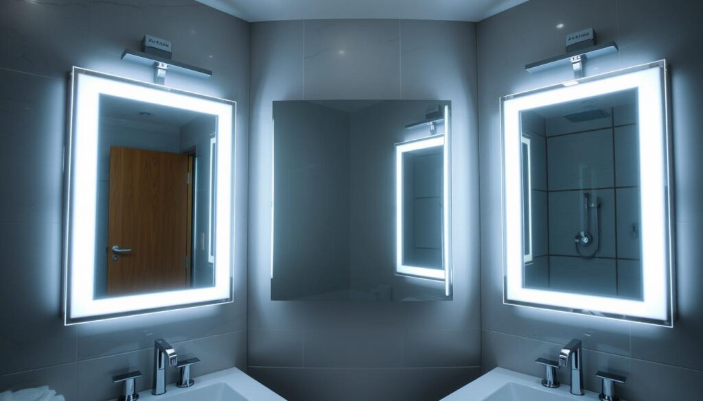 lighted mirrors for bathroom