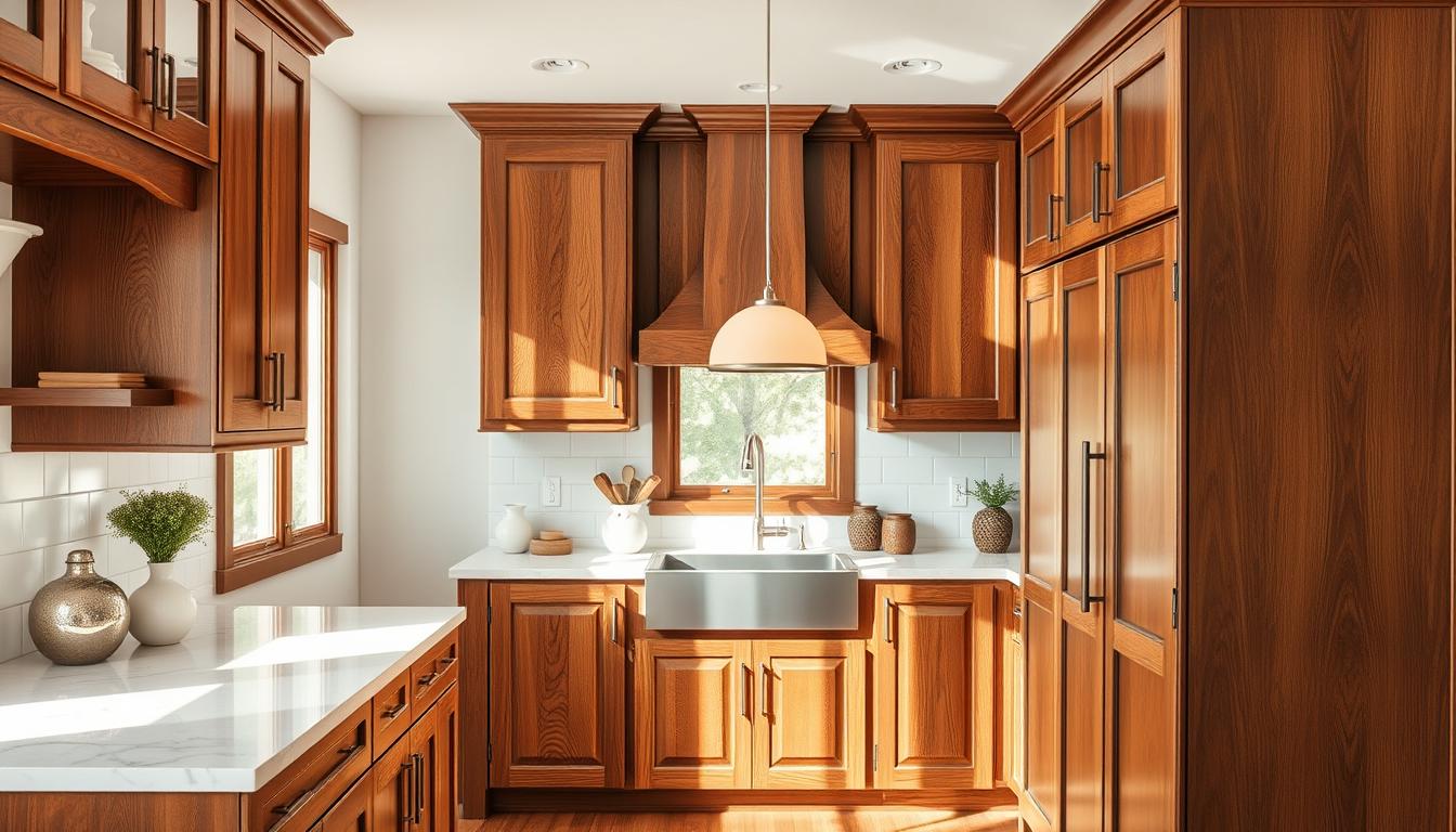 wood kitchen cabinets